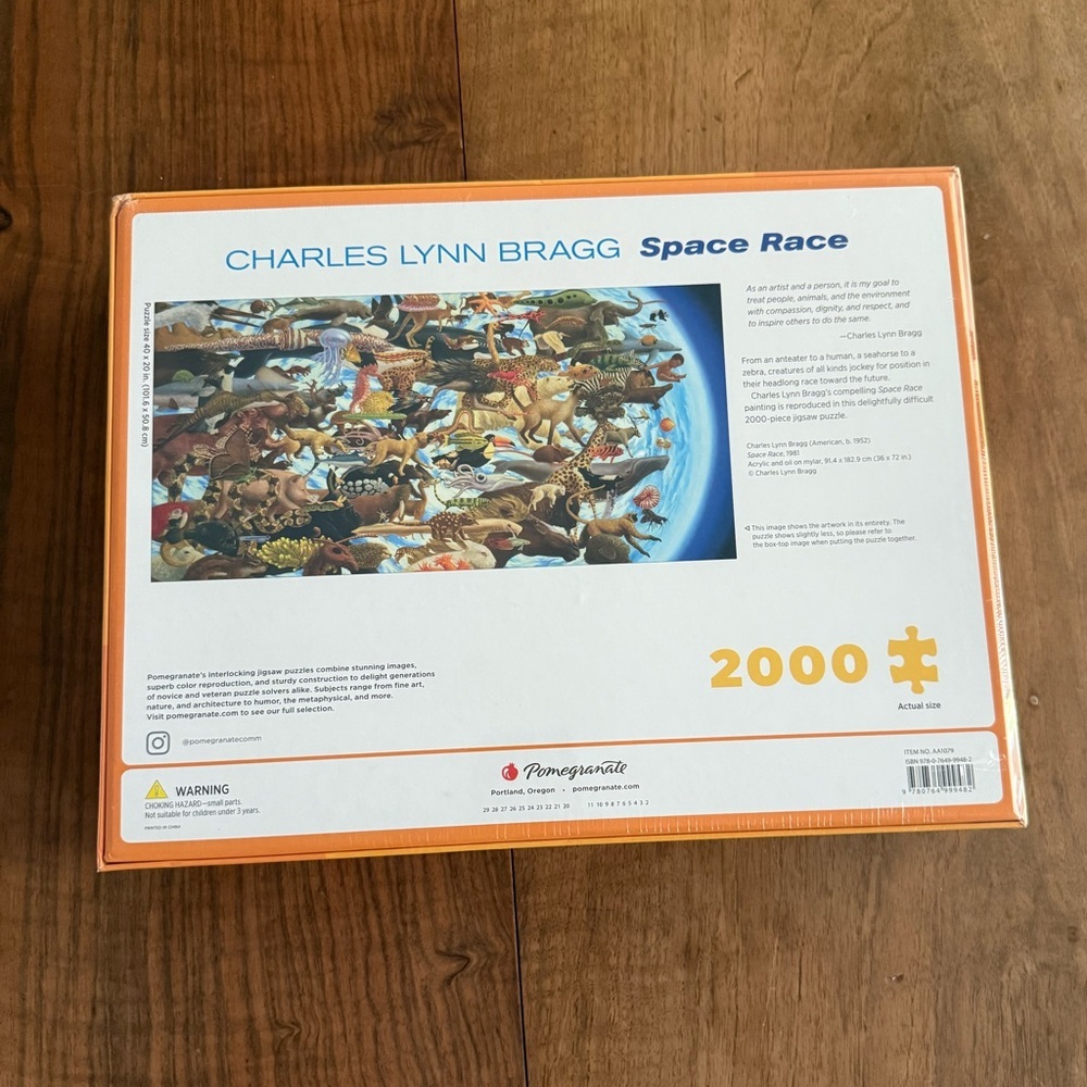 Pomegranate “Space Race” 2000 Piece Puzzle by‎ Charles Lynn Bragg New Sealed Box - Picture 3 of 5